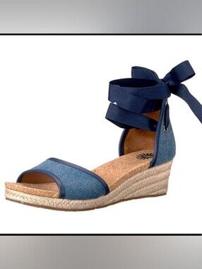 Ugg Amell Wedge Sandals In Marino Blue